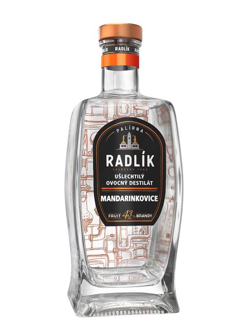 Palírna Radlík Radlík Mandarinkovice 43% 0,5l