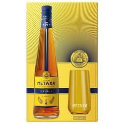 Metaxa 5* 0,7l 38% + 2x sklo GB