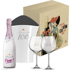 Dárkový set BOHEMIA SEKT PINK ICE