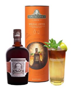 Diplomatico Mantuano 0,7l 40% + 1x sklo Tuba