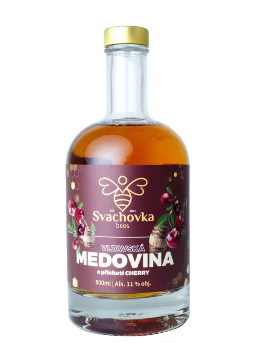 Vltavská medovina Cherry 11% 0,5l