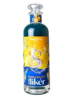 Svachovka BLUE Pomerančový likér 20% 0,5l