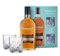 Ron Barceló Gran Añejo 0,7l 37,5% + 2x sklo GB